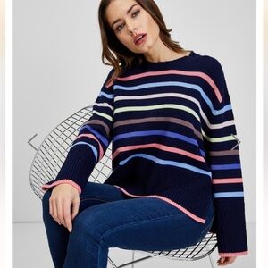 GAP Column Crewneck Striped Pullover Sweater Size XS